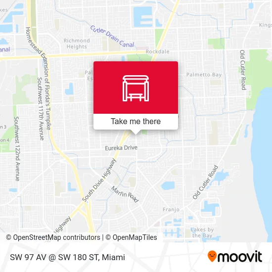 SW 97 AV @ SW 180 ST map