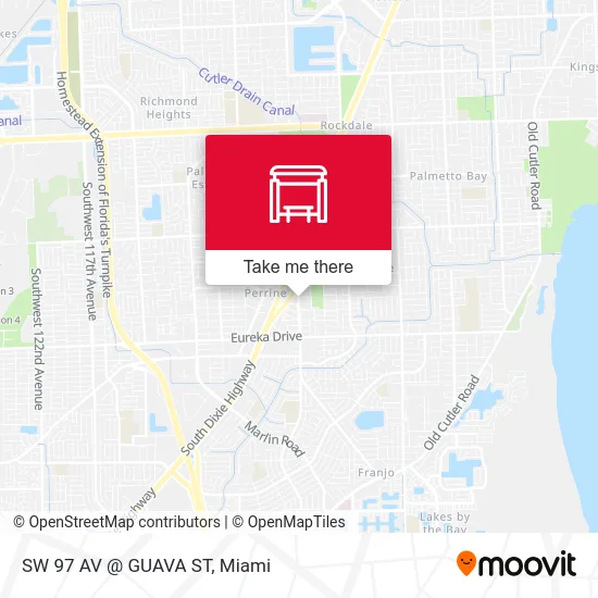SW 97 AV @ GUAVA ST map