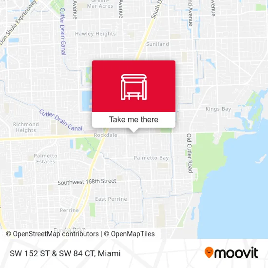 SW 152 ST & SW 84 CT map