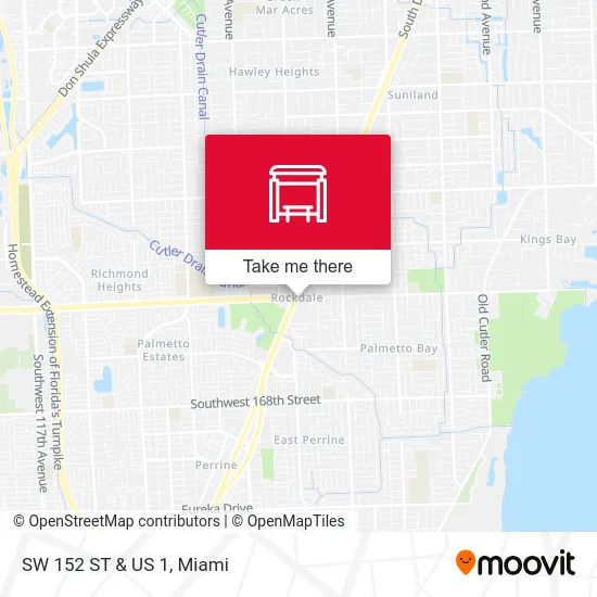 Mapa de SW 152 ST & US 1