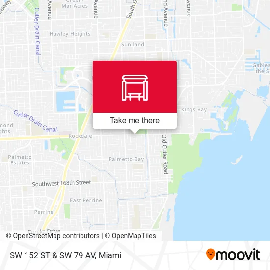 SW 152 ST & SW 79 AV map