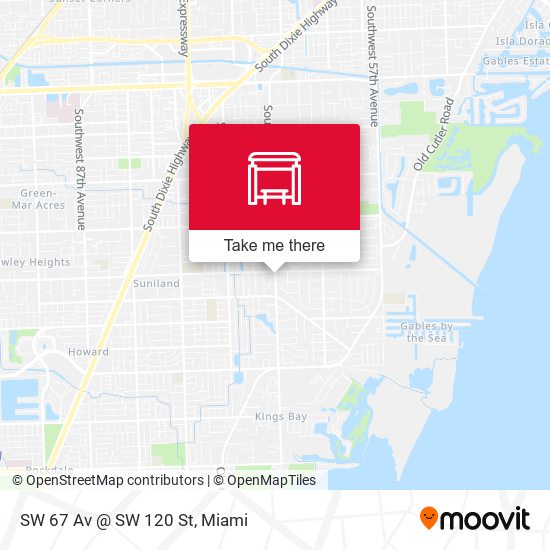 SW 67 Av @ SW 120 St map