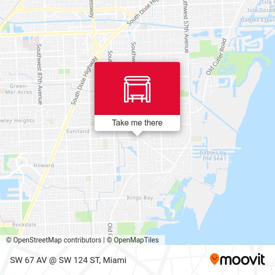 SW 67 Av @ SW 124 St map