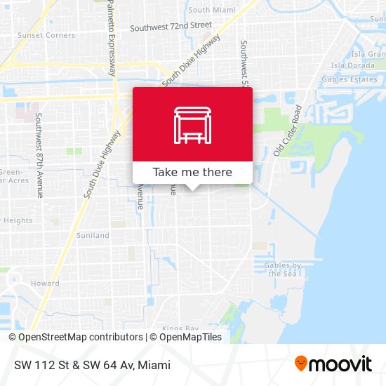 SW 112 St & SW 64 Av map