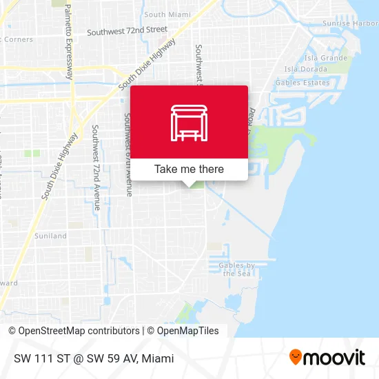 Mapa de SW 111 ST @ SW 59 AV
