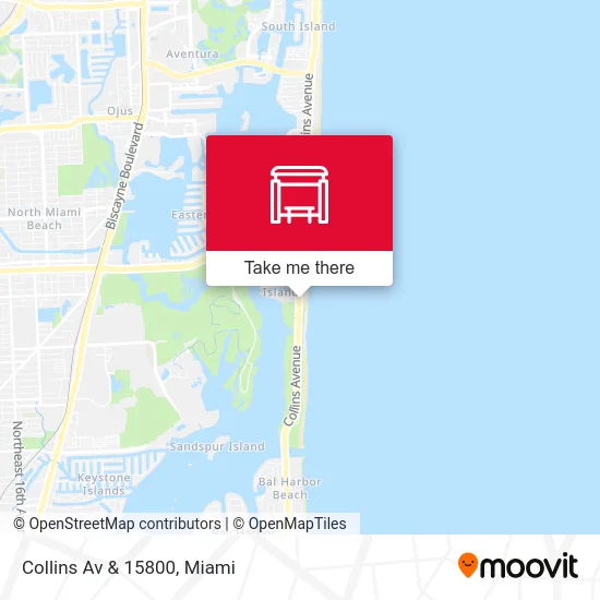 Collins Av & 15800 map