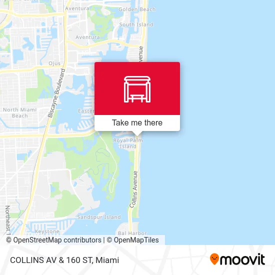 COLLINS AV & 160 ST map