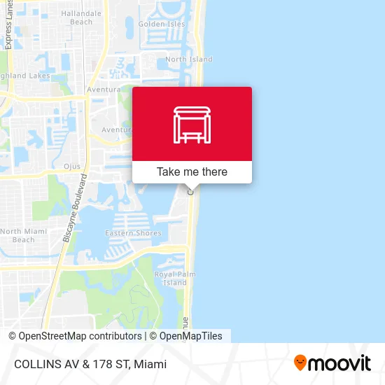 COLLINS AV & 178 ST map