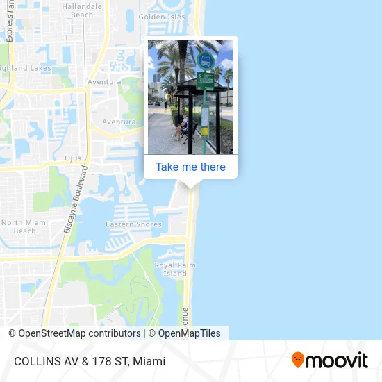 Mapa de COLLINS AV & 178 ST
