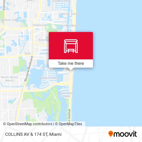 Mapa de COLLINS AV & 174 ST