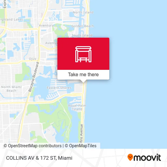 COLLINS AV & 172 ST map