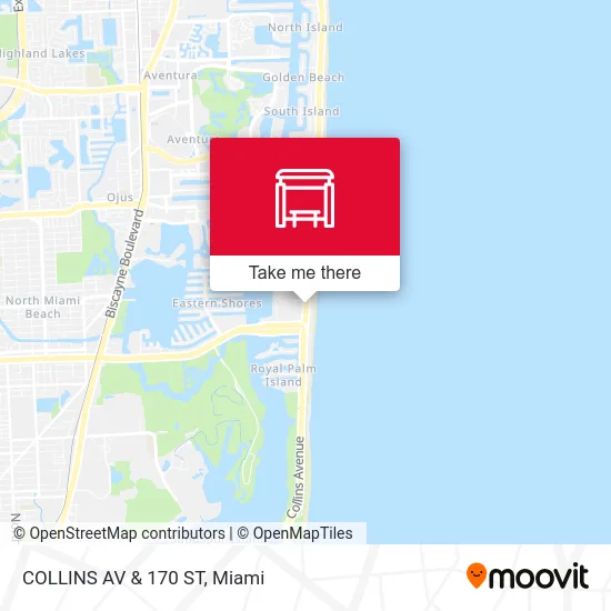 COLLINS AV & 170 ST map
