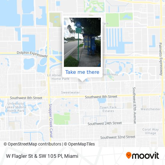 Mapa de W FLAGLER ST & SW 105 PL