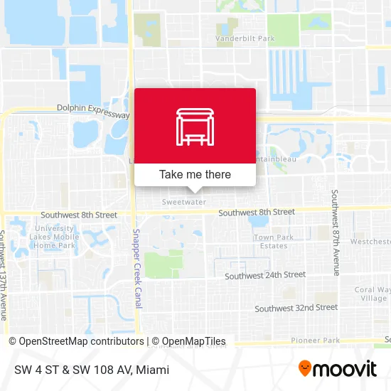 Mapa de SW 4 ST & SW 108 AV