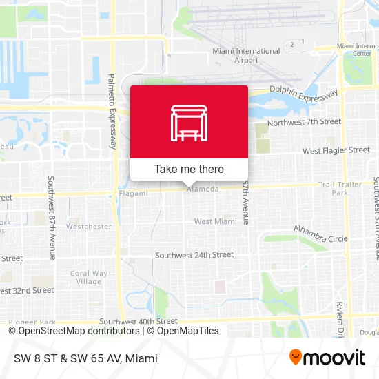Mapa de SW 8 ST & SW 65 AV