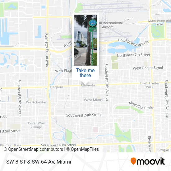 Mapa de SW 8 ST & SW 64 AV