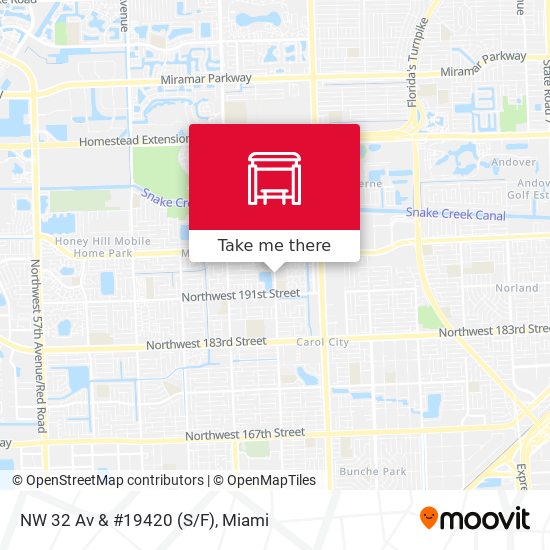 NW 32 Av & #19420 (S/F) map