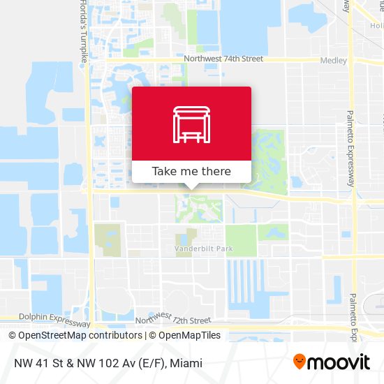 NW 41 St & NW 102 Av (E/F) map