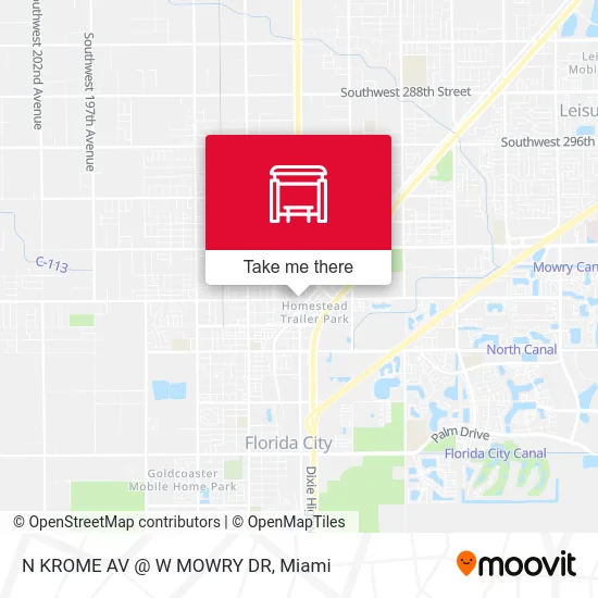 Mapa de N KROME AV @ W MOWRY DR