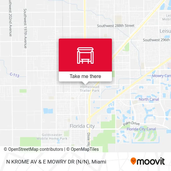 Mapa de N KROME AV & E MOWRY DR (N/N)