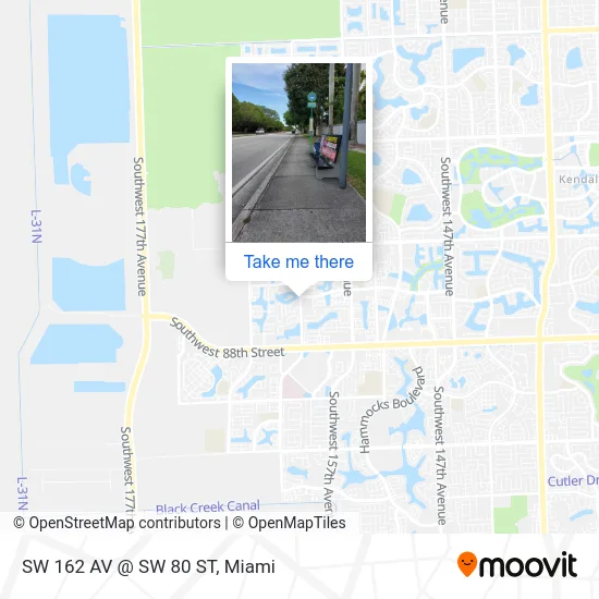 SW 162 AV @ SW 80 ST map