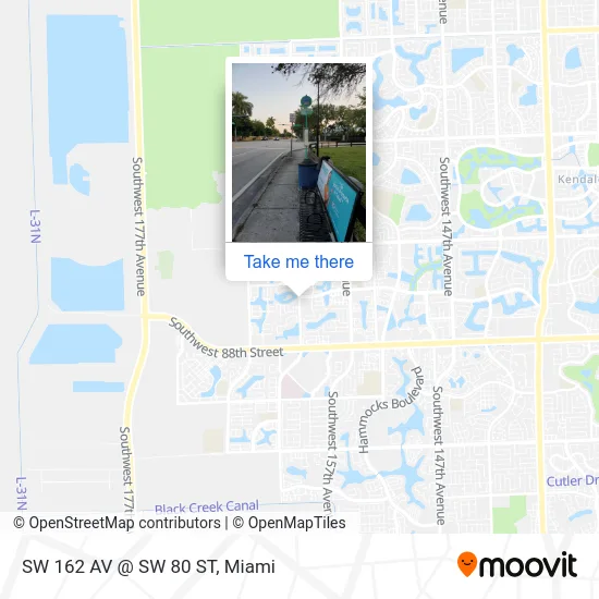 SW 162 AV @ SW 80 ST map