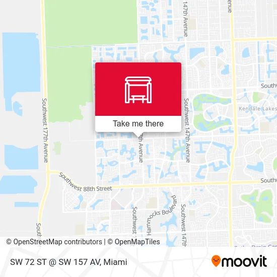 Mapa de SW 72 ST @ SW 157 AV