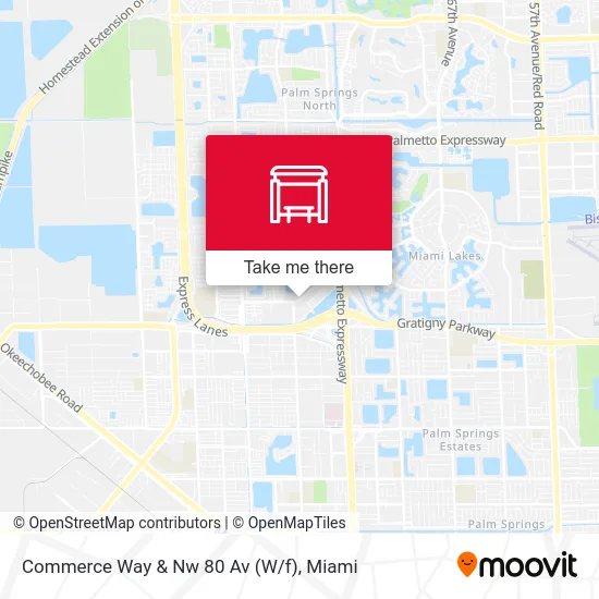 Commerce Way & Nw 80 Av (W/f) map