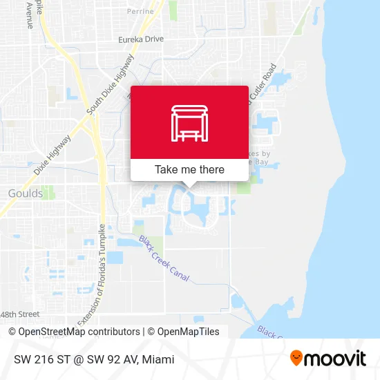 SW 216 ST @ SW 92 AV map