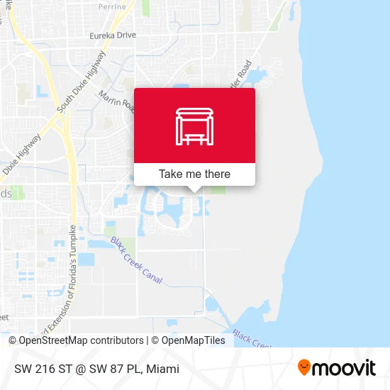 SW 216 ST @ SW 87 PL map