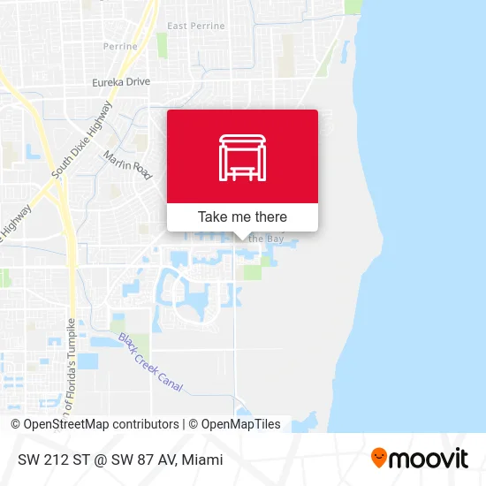 SW 212 ST @ SW 87 AV map