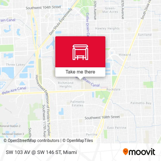 Mapa de SW 103 AV @ SW 146 ST
