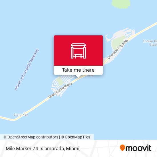 Mile Marker 74 Islamorada map