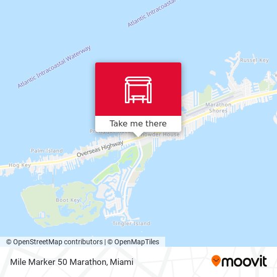 Mapa de Mile Marker 50 Marathon