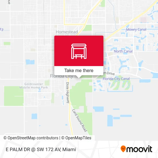 E PALM DR @ SW 172 AV map