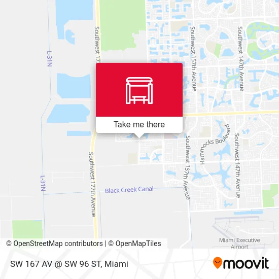 SW 167 AV @ SW 96 ST map