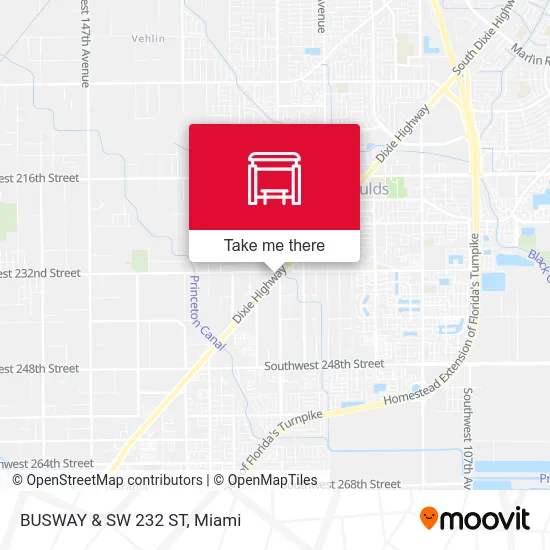 BUSWAY & SW 232 ST map