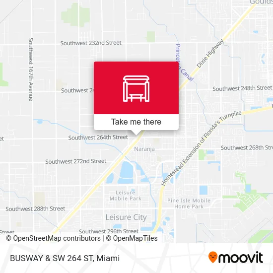 Mapa de BUSWAY & SW 264 ST
