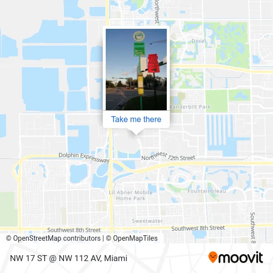 NW 17 ST @ NW 112 AV map