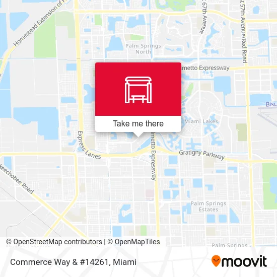 Commerce Way & #14261 map