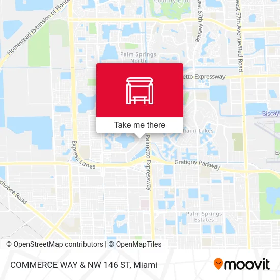 COMMERCE WAY & NW 146 ST map