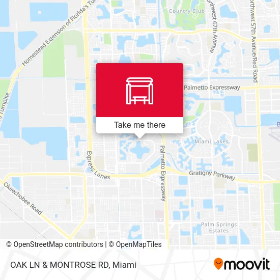 Mapa de OAK LN & MONTROSE RD