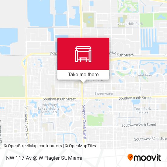 Mapa de NW 117 Av @ W Flagler St