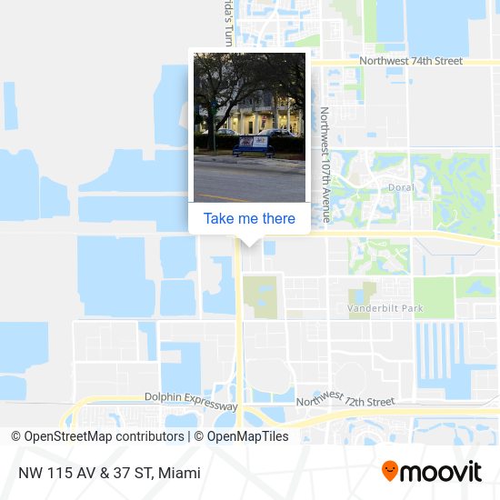 NW 115 AV & 37 ST map