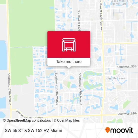 Mapa de SW 56 ST & SW 152 AV