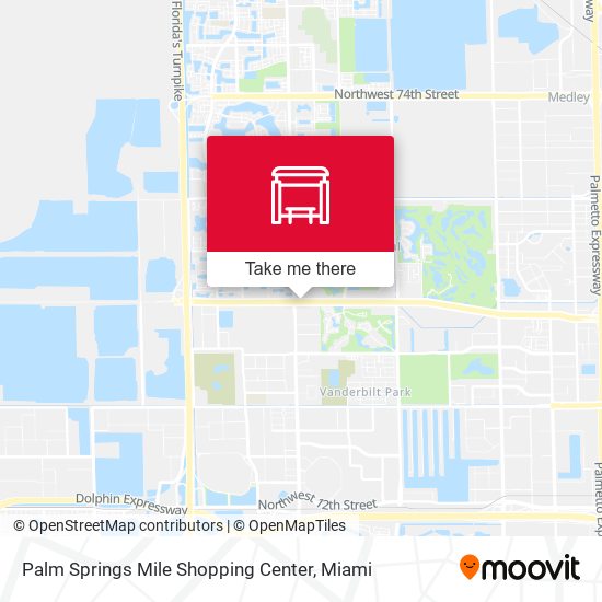 Mapa de Palm Springs Mile Shopping Center