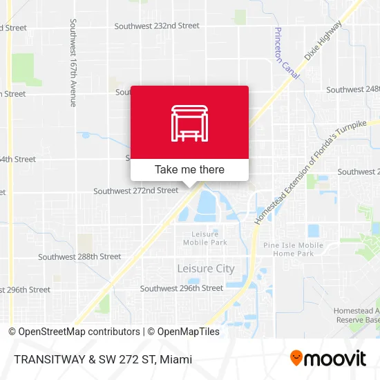 TRANSITWAY & SW 272 ST map