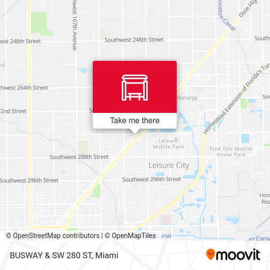 BUSWAY & SW 280 ST map