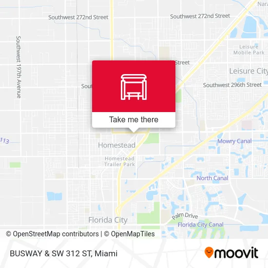 BUSWAY & SW 312 ST map