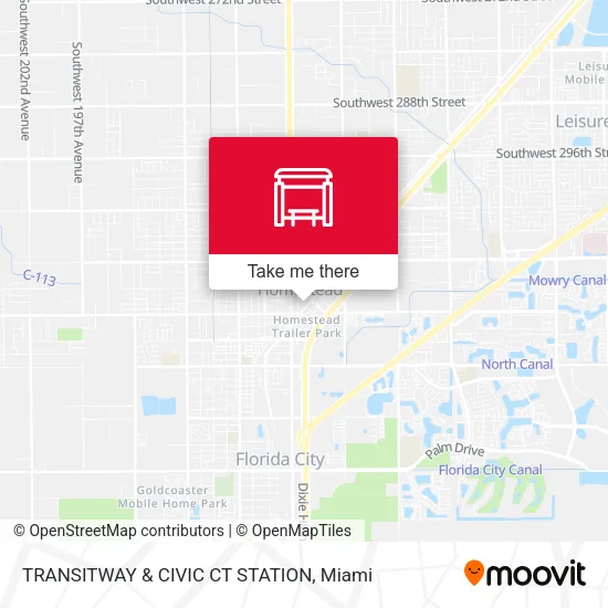 TRANSITWAY & CIVIC CT STATION map